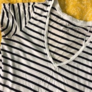 Eco friendly sustainable cotton stripped t shirt